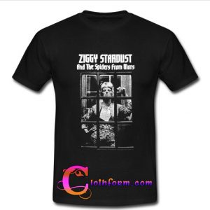 ziggy stardust and the spiders from mars t shirt