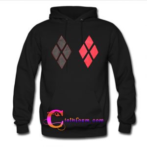 Black And Red Harley Quinn Zip Up Hoodie