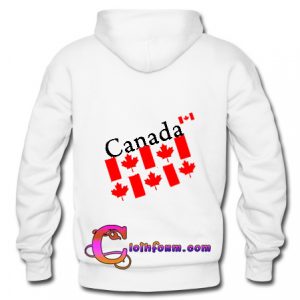 Canada Flag Hoodie back