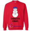 Gangsta Xmas Snowman sweatshirt