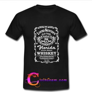 Lynyrd Skynyrd Florida Sour Mash Whiskey Label Tshirt