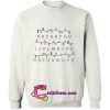 Stranger Christmas Lights alphabet Sweatshirt