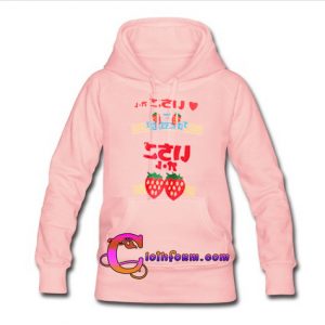 Strawberry Japanese pink Hoodie