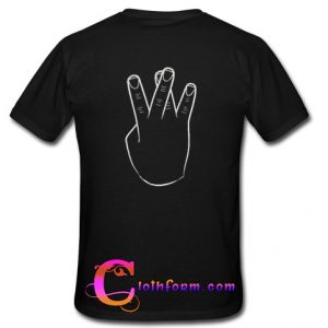 Westside crossed fingers shirt back