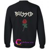 blessed rose sweatshirt back