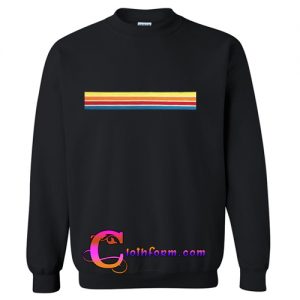 line rainbow sweatshirt