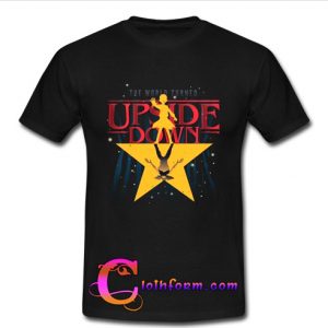 the world turned upside down t shirt