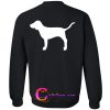 victoria's secret dog logo sweatshirt back