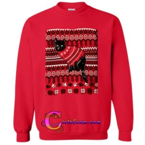 Cat Themed Christmas Sweatshirt