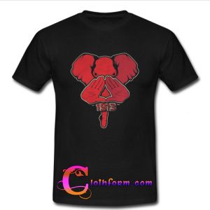 Elephant delta triangle sigma red theta shirt