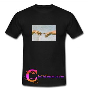 Michelangelo Sistine Chapel Hands T Shirt