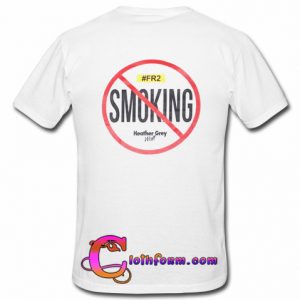 No Smoking Fucking Rabbit tshirt back