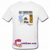 No Smoking Heather Grey T Shirt Back