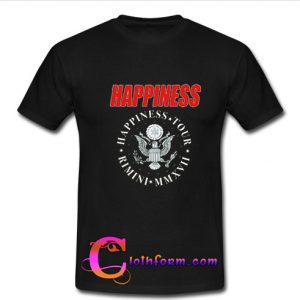happiness tour rimini t shirt