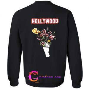 hollywood flowers sweatshirt back