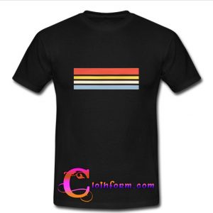 line rainbow t shirt