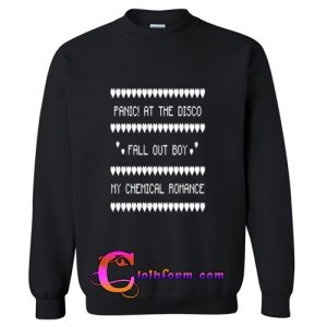 panic at the disco fall out boy my chemical romance sweatshirt