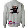 teddy bear american sweatshirt back