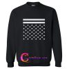 American Flag Black And White Sweatshirt