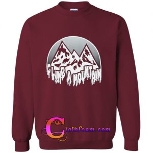 Arrow Climb A Mountain Burgundy Sweatshirt