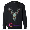 Cheap Graphic Deer Head Sweatshirt