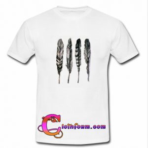 Cute feather t shirt