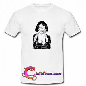 Girl With Cat T-Shirt