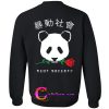 Riot Society Panda Rose Sweatshirt back