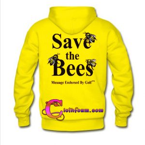 Save The Bees hoodie back