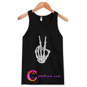 Skeleton Hand peace tanktop