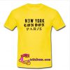 new york london paris t shirt