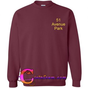 51 Avenue Park maroon Sweatshirt