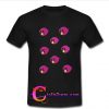 Black and pink boo Mario t shirt