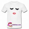 Eyes Mascara & Lipstick T Shirt