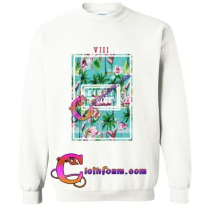 Flamingo Flower Sweatshirt