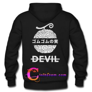 Gum Gum Devil hoodie back