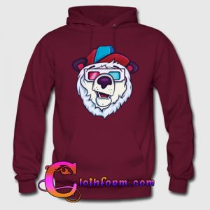 Ice cold polar bear hoodie