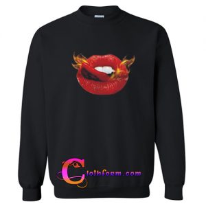 Mouth Lips Fire Sweatshirt