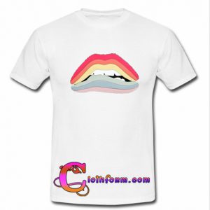 Rainbow Lips t shirt