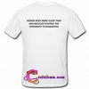 Women Need More Sleep than Men T-shirt back