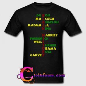 black history leader t shirt