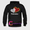 love heart valentine hoodie