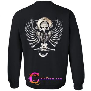 skull sweatshirt back