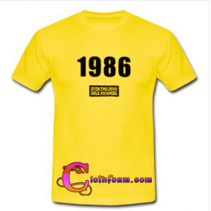 1986 T shirt