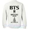 BTS sweatshirt back