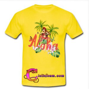 Butterfly aloha t shirt