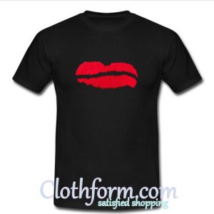 Lips print t shirt