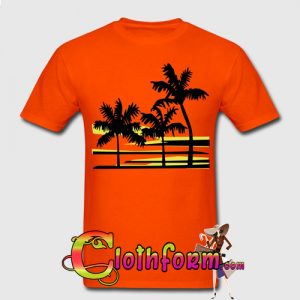 Palm Trees Surfer t shirt