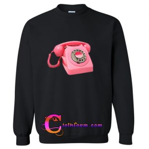 Pink Retro Phone Sweatshirt