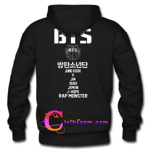 bts hoodie back